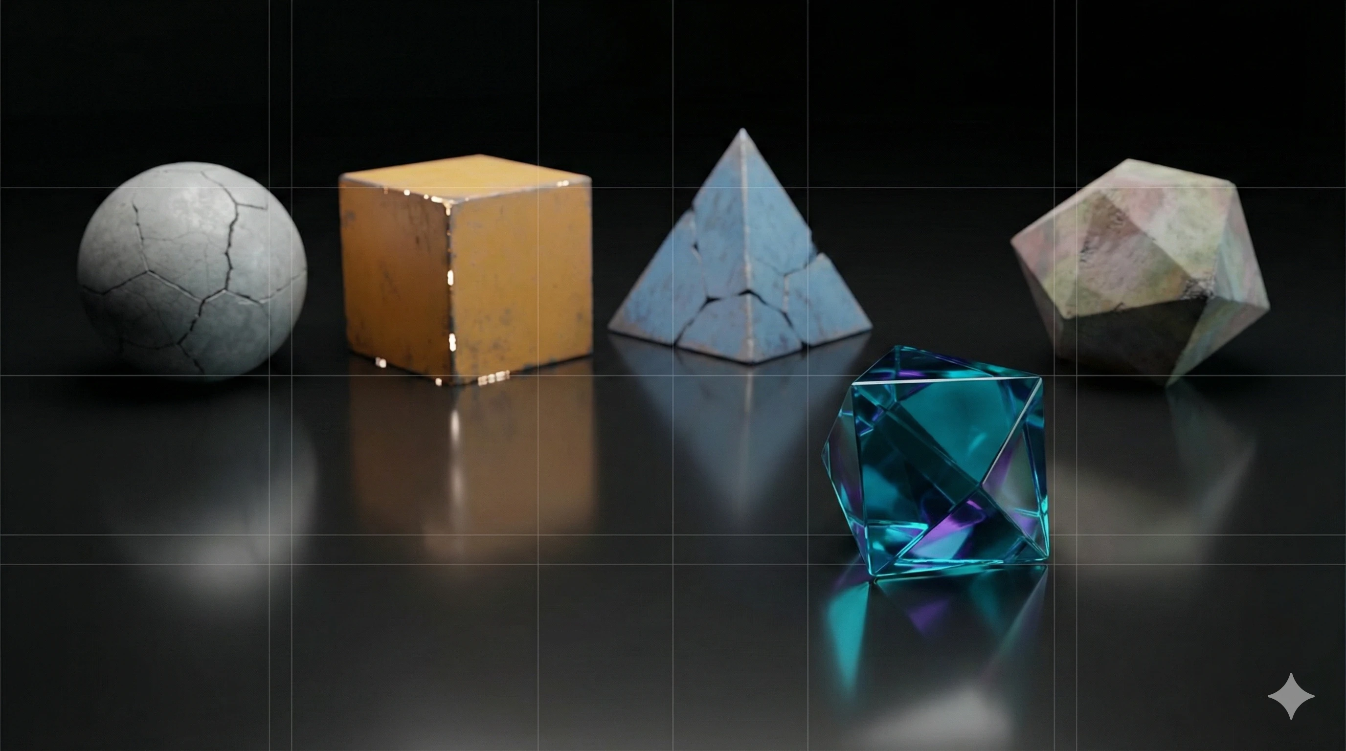 Array of glowing digital interfaces being evaluated under analytical light, representing AI companion app comparison